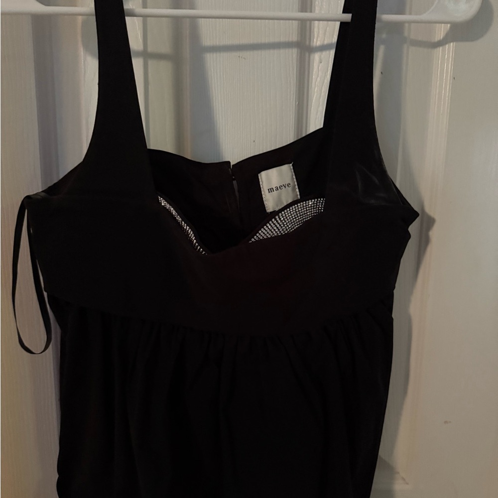 Maeve Noir Sleeveless Blouse